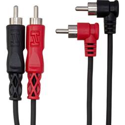 Hosa CRA-202R RCA to Right Angle RCA Cable