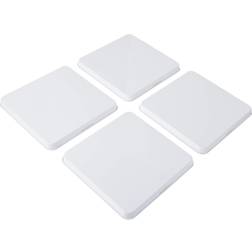 Range Kleen Stove Burner Covers 4 White 9.5” Square Stove