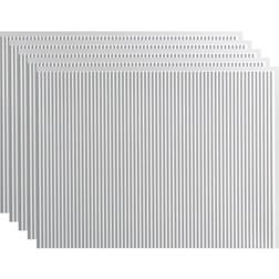 Fasade Rib 24.25-in x 18.25-in Gloss White Backsplash Panels PB5200