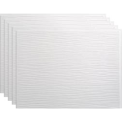 Fasade Ripple 18.25-in x 24.25-in Gloss White Backsplash Panels PB6200