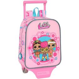Safta School Rucksack with Wheels LOL Surprise! Glow girl Pink (22 x 27 x 10 cm)