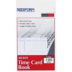 Rediform 4K409 Employee Time Card, Weekly, 4-1/4