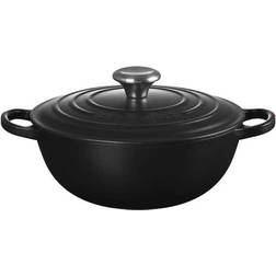 Le Creuset Satin Black Signature Soup Pot med lock 3.1 L 24 cm