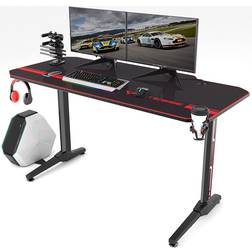 Waleaf Vitesse Gaming Desk - Black/Red
