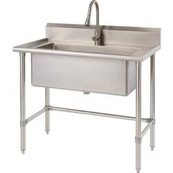 Trinity Stainless Steel Utility Sink with Pull-Out Faucet (THA-0310)