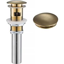Kraus Pop-Up Drain with Overflow in Brushed Gold, PU-11BG