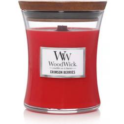 Woodwick Crimson Berries Red/Transparent Duftlys 85g