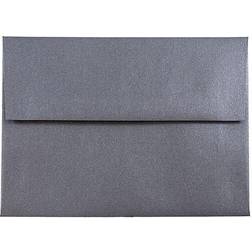 Jam Paper A6 Envelopes 4.8x6.5 Black Metallic 25/Pack Anthracite Black