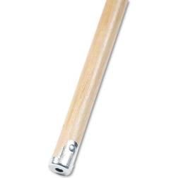 Boardwalk BWK834 Lie-Flat Screw-in Mop Handle, Lacquered Wood, 1 1/8" Length, Natural