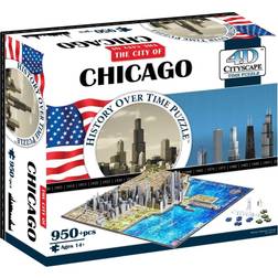 4D Cityscape Chicago 950 Pieces