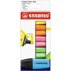 Stabilo Boss Wallet Mini Highlighter 5 Piece Color Set Multi