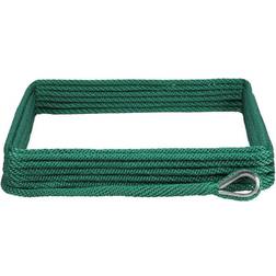 Extreme Max 3006.2663 BoatTector Solid Braid MFP Anchor Line with Thimble 3/8" x 150' Forest Green