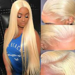 Alididi 13x4 Straight Lace Frontal Wig 30 inch #613 Blonde