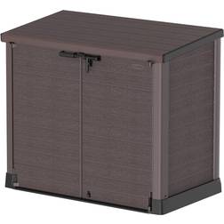 Duramax Brown StoreAway Flat Lid 1200L Storage Box for Trash Can Holder (Building Area )