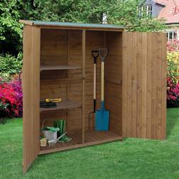 OutSunny Fir Wood Storage Shed Tool Organizer Cabinet (Building Area )