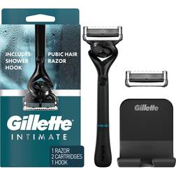 Gillette Intimate Pubic Hair Razor for Men 1 Handle 2 Blade Refills