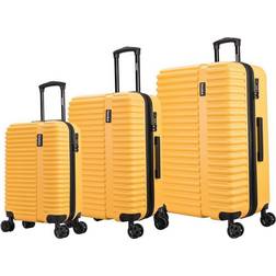 InUSA Ally Lightweight Hardside Checked Spinner Luggage