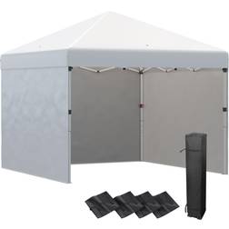 OutSunny 10' 10' Pop Up Canopy with 3