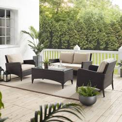 Crosley Furniture Kiawah 4 Conversation Outdoor Lounge Set