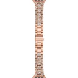 Michael Kors Stainless Steel Pave Band Apple Watch, Rose