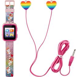 iTouch Playzoom Kid's Rainbow Glitter Corgi Dog 42mm with Earbuds Gift Set Rainbow