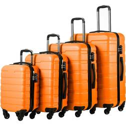 Coolife Spinner Hardshell Lightweight Suitcase - Set of 4