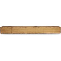 Dogberry Collections Rustic Fireplace Shelf Mantel, MRUST6005AGOKNONE