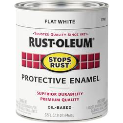 Rust-Oleum 7790502 Protective Enamel Paint Stops 32-Ounce White
