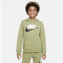 Nike Kids' Sportswear HBR Glow Futura Club Fleece Hoodie Alligator/White/Black