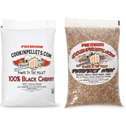 CookinPellets Perfect Mix Wood Pellets and Black Cherry Wood Pellets, 40 Lb