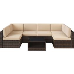 Songmics Sectional Sofa Couch Outdoor Lounge Set