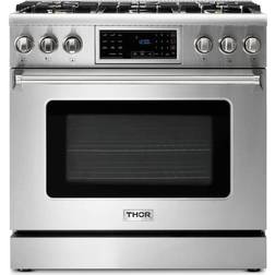 Thor Kitchen TRG3601 Free Standing Gas Range Cooking Ranges Silver
