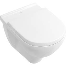Villeroy & Boch Wand-Tiefspül-WC Targa spülrandlos inkl. WC-Sitz