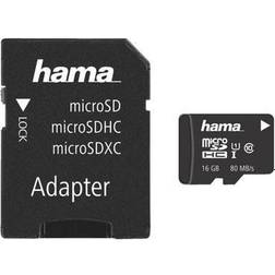Hama microSDHC-Speicherkarte mit Adapter »Class 10 UHS-I 16 GB«