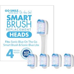 Go Smile On The Sonic Blue Replacement Brush Heads