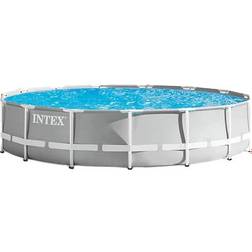 Intex Prism Round Hybrid Metal Frame Pool Set Ø4.6x1.1m