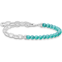 Thomas Sabo Charm Club Turquoise Pearls Bracelet A2098-404-17