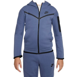 Nike Boy's Sportswear Tech Fleece - Diffused Blue/Black (CU9223-491)