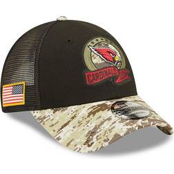 New Era Youth Black/Camo Arizona Cardinals 2022 Salute To Service 9FORTY Snapback Trucker Hat