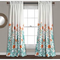 Lush Decor Aprile Room Darkening Curtains-Floral Leaf52x84"