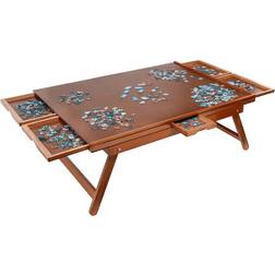 Jumbl 27” x 35” Wooden 1500 Pieces Puzzle Table