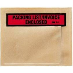 3M MMMT1100 Packing List/Invoice Enclosed Envelopes 100 Box Clear