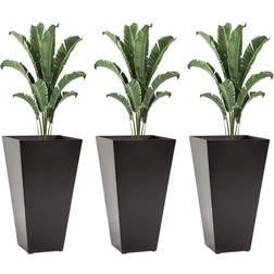 OutSunny 28 Tall 3-Pack Large Taper Garden Flower
