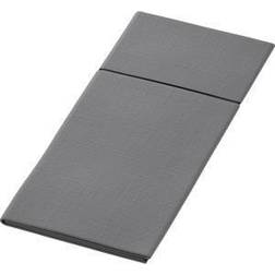 Duni BIO DUNILETTO SLIM Servietlomme 40x33 cm Granitgrå 260 stk (201365)