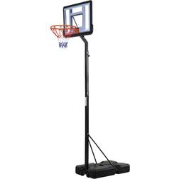 Homcom Basketballkorb mit 2 Rädern schwarz
