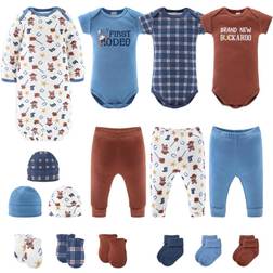 The Peanutshell Yellowstone 16-Piece Baby Layette Set, Multicolor, 0-3 Months