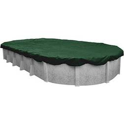 Pool Mate 321224-4-PM Heavy-Duty Winter Oval Above-Ground Cover, 12 x 24-ft, Grass Green