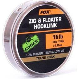 Fox International Edges Zig&floater Hooklink Line Braun 0.300 mm