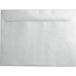 Jam Paper 9 x 12 Booklet Envelopes Silver Metallic 100/Pack