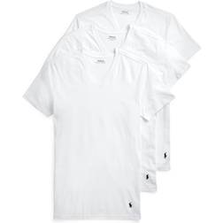 Polo Ralph Lauren Slim V-Neck Undershirt 3-pack - White